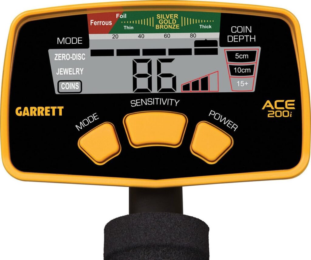 Panel de control Garrett ACE 200