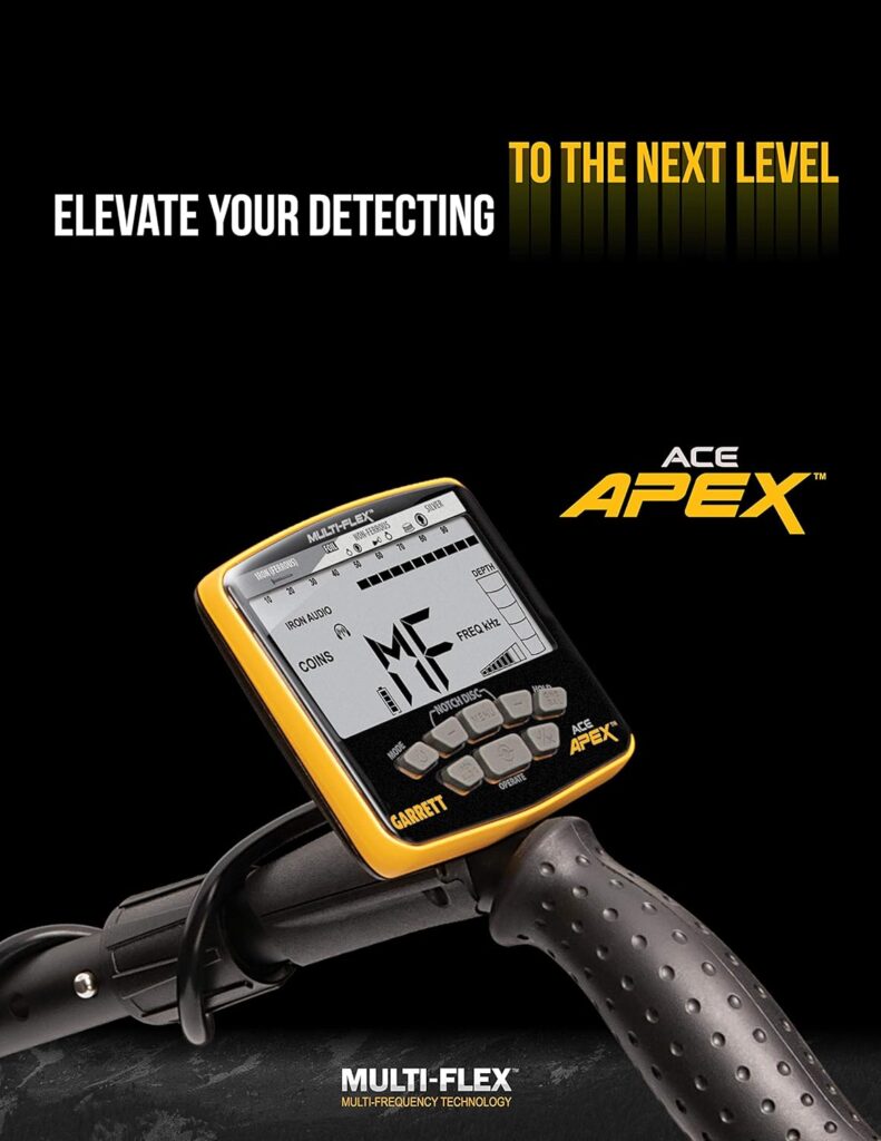 Pantalla del detector de metales Garrett Apex