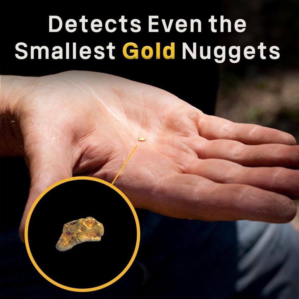 Este detector Garrett AT GOL es capáz de detectar pequeñas pepitas de oro